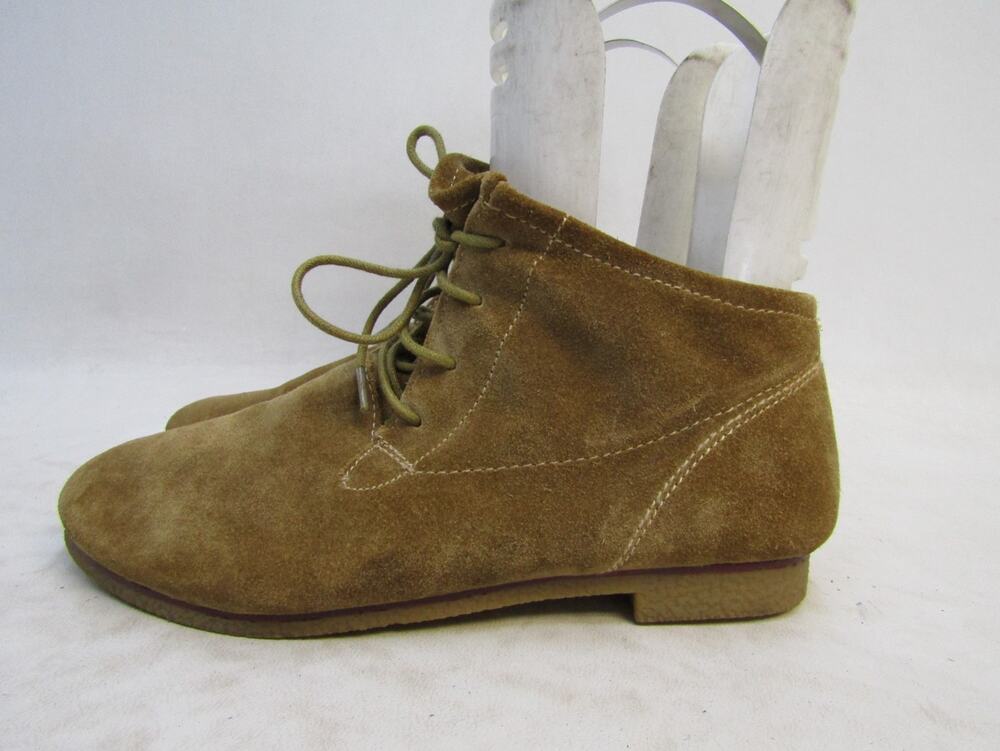 Sbicca Womens Size 7.5 M Brown Suede Lace Up Ankle Fashion Boots Booties